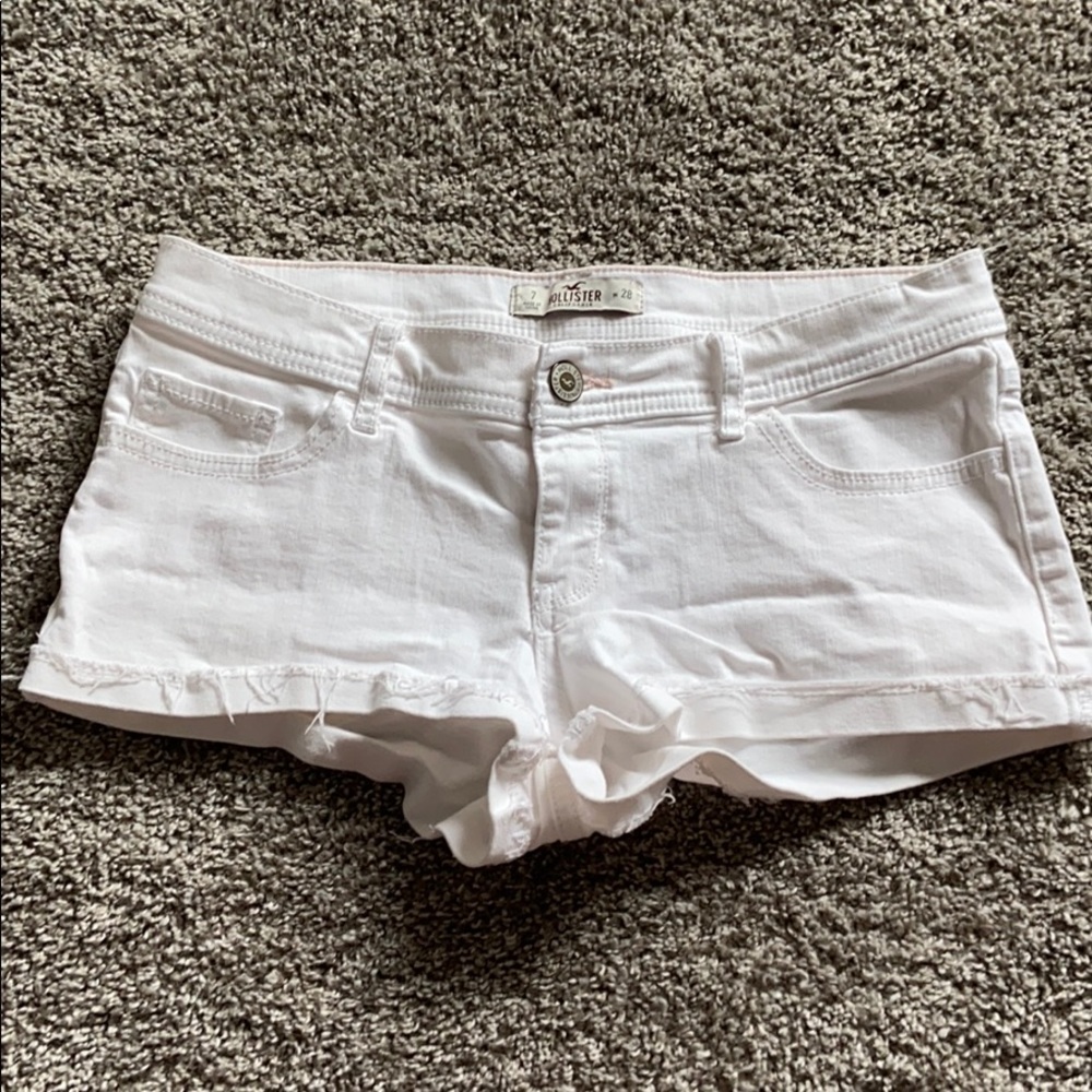 White Hollister Shorts size 7